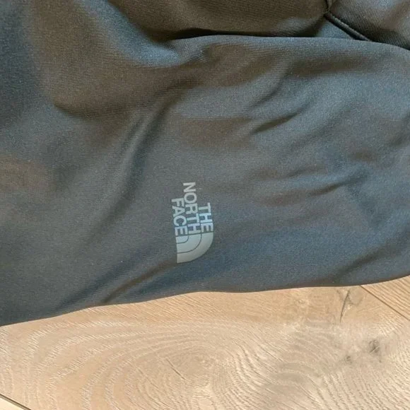 The North Face Mens Windbreaker Jacket Black Zipper Pockets Logo Collar L - Picture 4 of 7